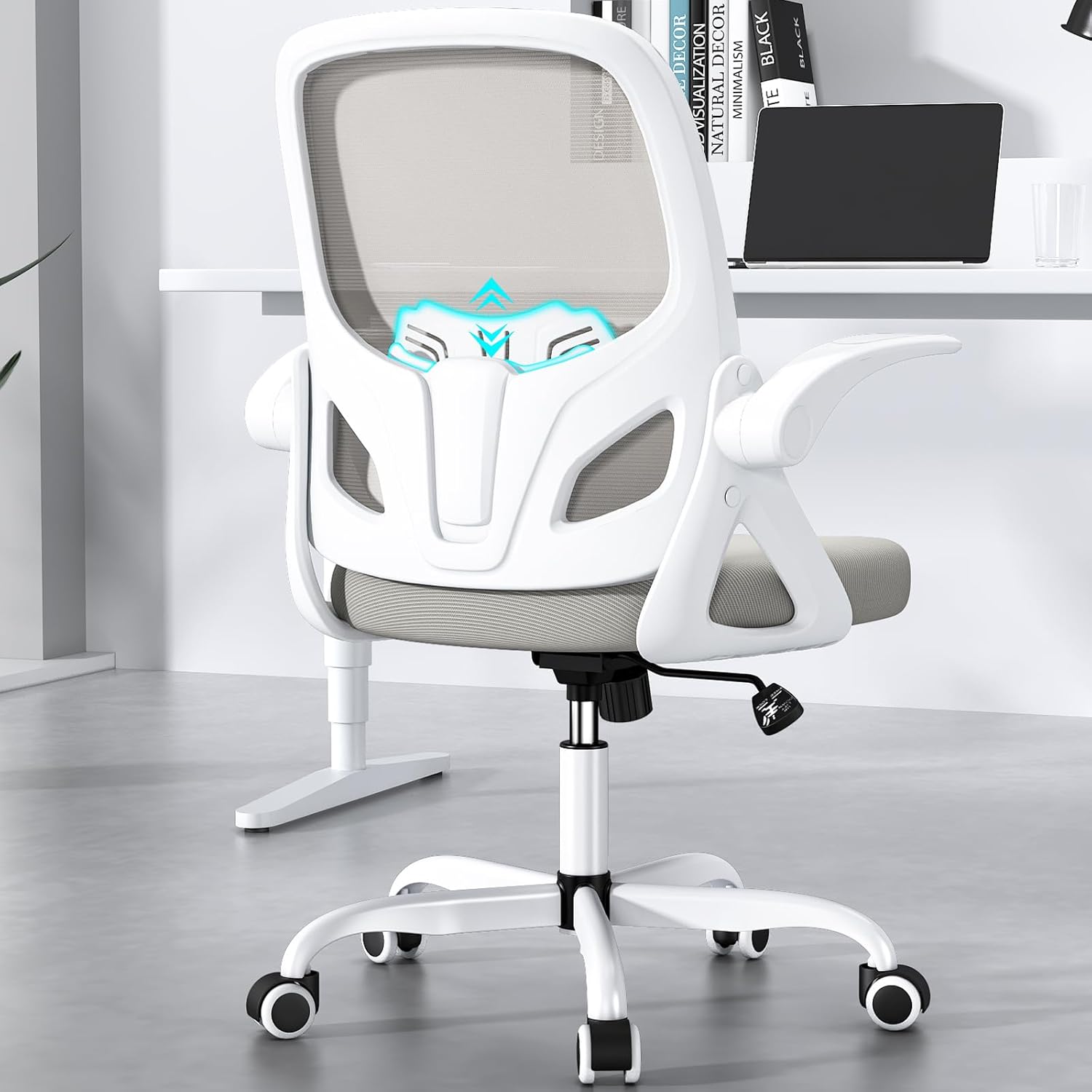 Home Desk Chair with Supportive Lumbar and Breathable Mesh