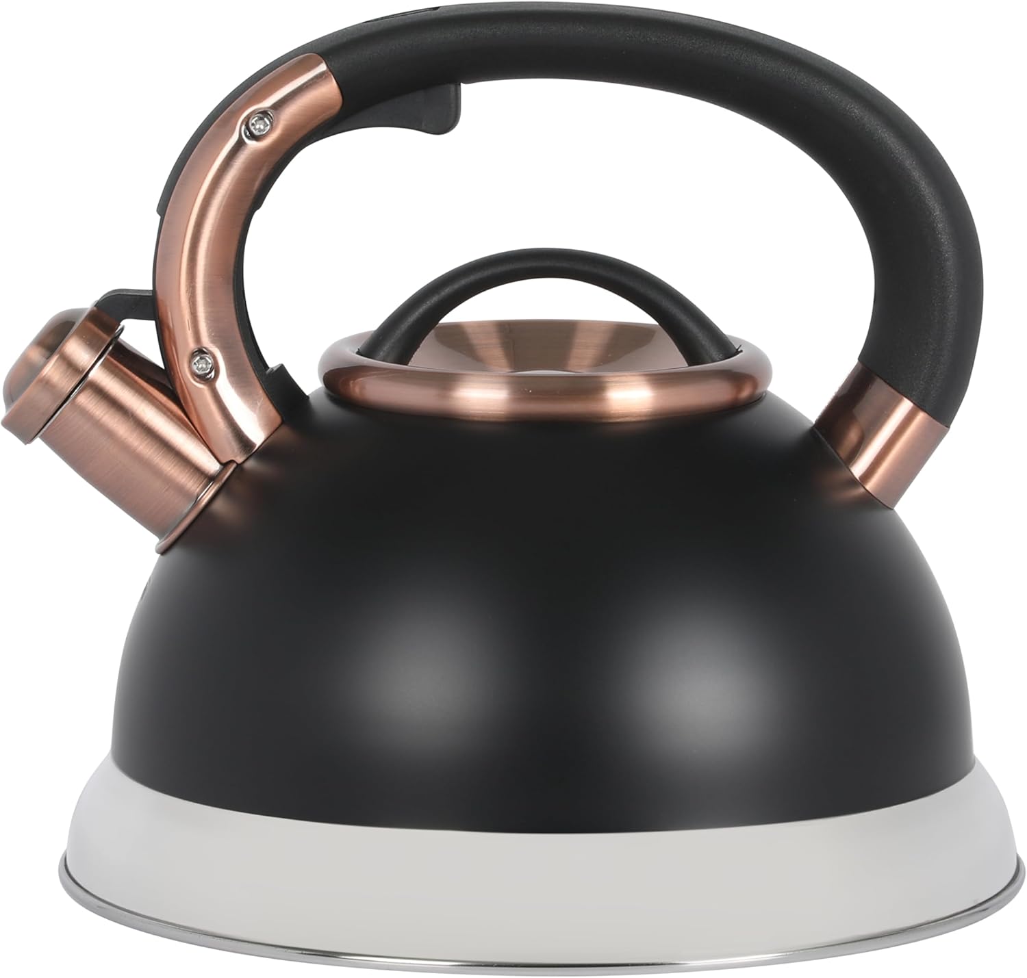 Mr. Coffee Flintshire 2.2 Quart Whistling Stainless Steel Kettle