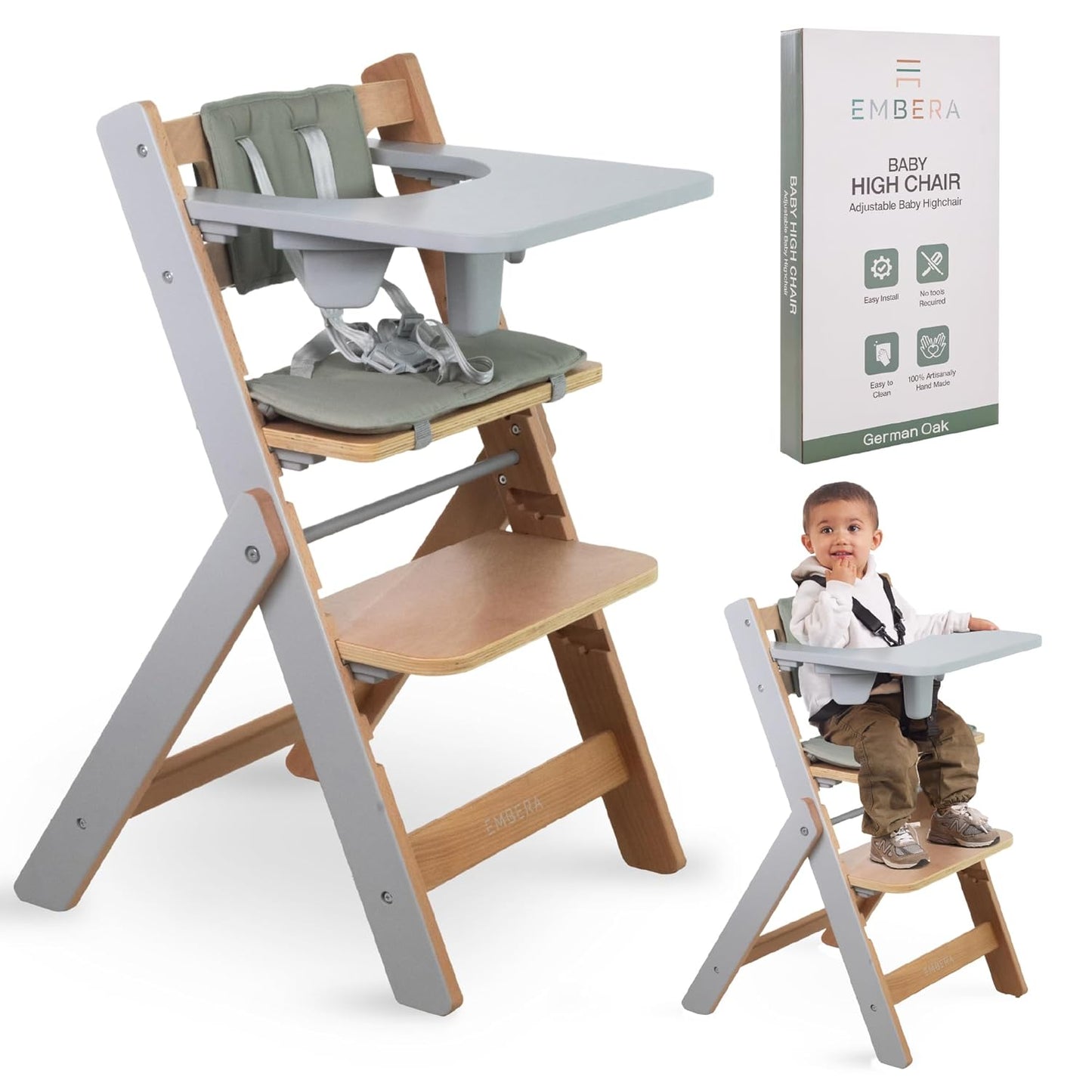 Trip Trapp Foldable Baby High Chair for Infants and Toddlers