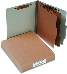 ACCO Pressboard 25-Point Classification Folders for Organization