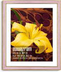 Elegant Pink Suede 20x24 Picture Frame for Artwork and Photos