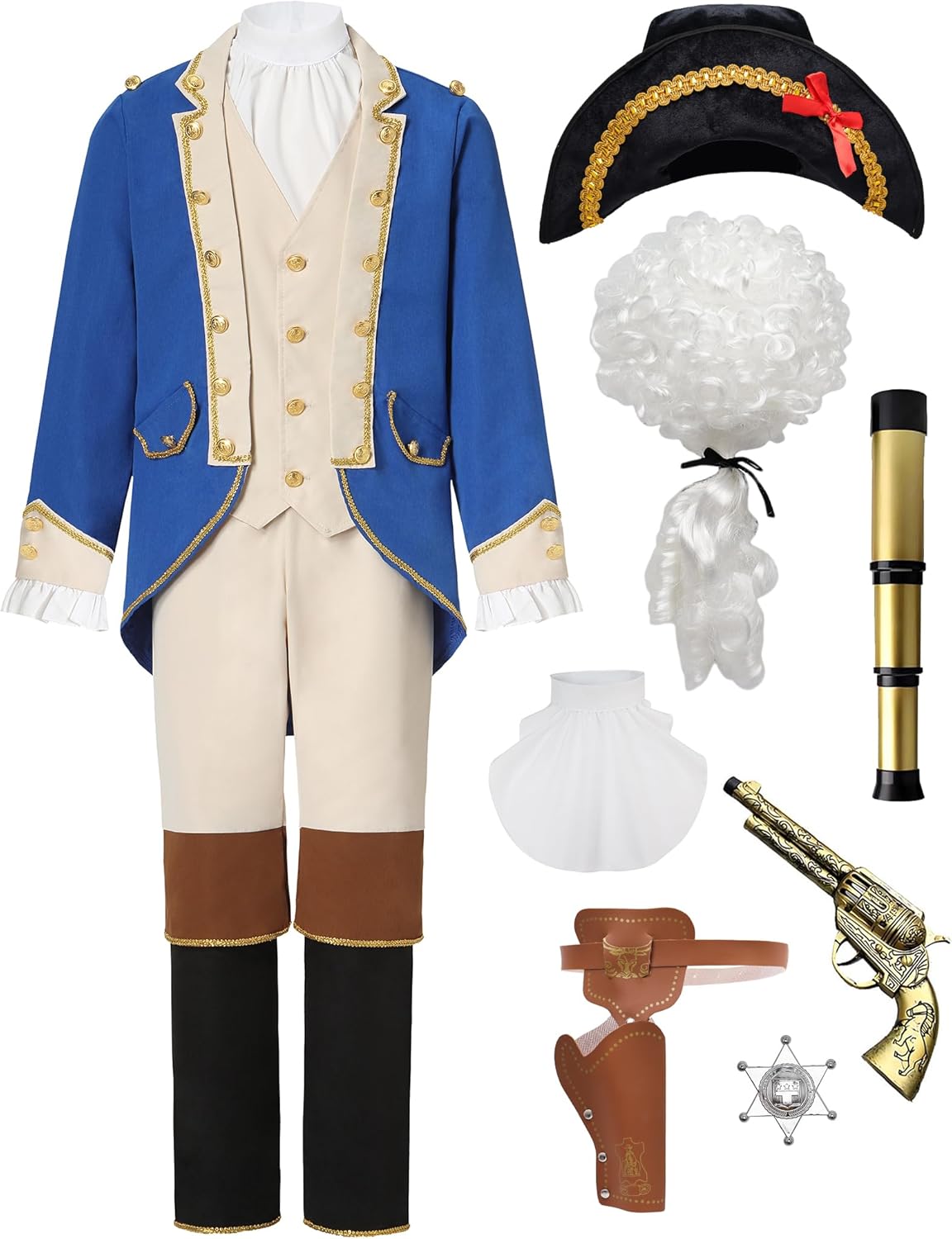Founding Father Costume for Boys - Colonial Patriot Outfit