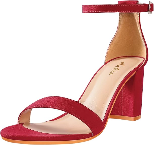 Ankis Nude Black Silver Gold Heels for Women Open Toe Sandals