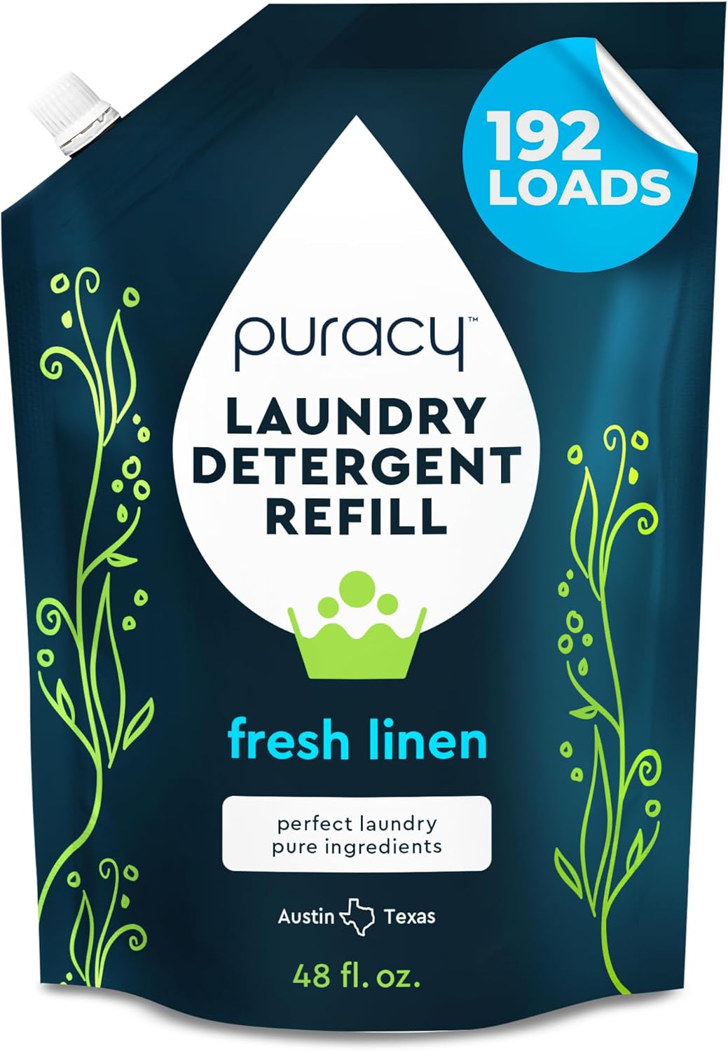 Puracy Laundry Detergent Refill - Natural Enzyme-Powered Clean