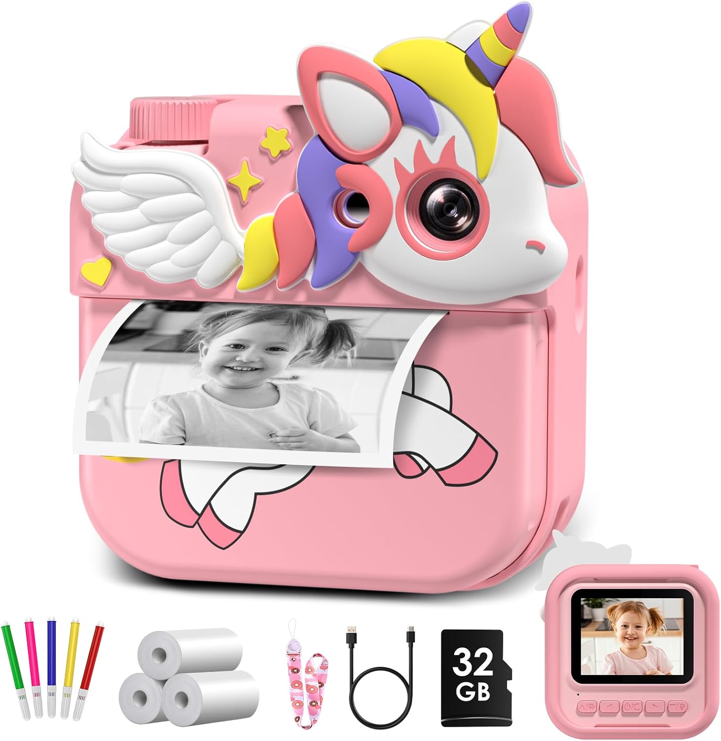 Instant Print Kids Camera - Birthday Joy! 