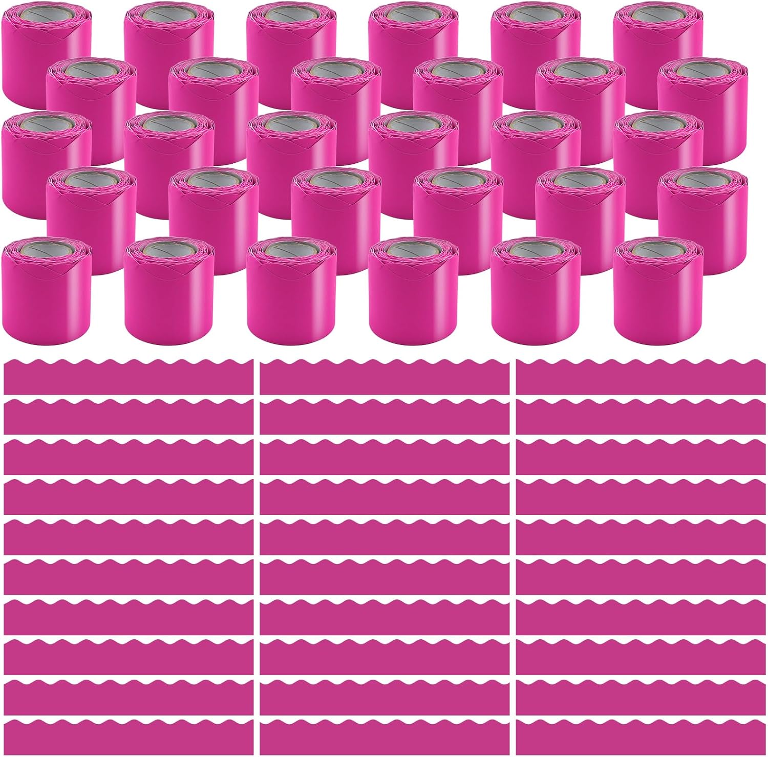 30 Rolls Rose Red Bulletin Board Borders for Classroom Decor