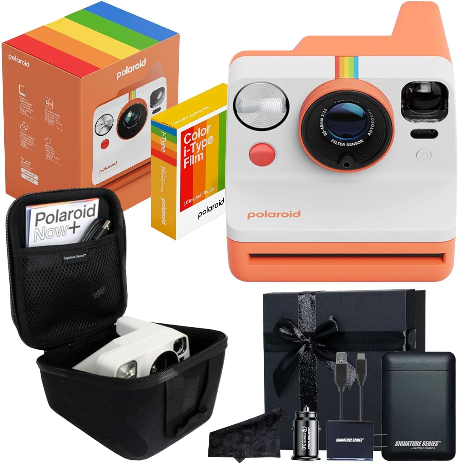 Polaroid Now 3rd Generation Instant Film Camera with Gift Bundle