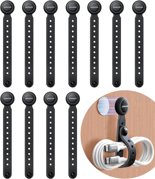 12PCS Silicone Magnetic Cable Ties - Organize Effortlessly!