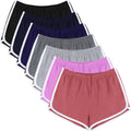 URATOT 7 Pack Womens Cotton Dolphin Booty Athletic Shorts