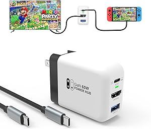 65W Switch Dock Charger for Nintendo Switch and More Devices