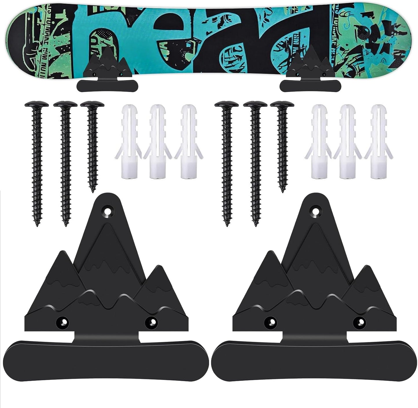 Safely Display Skis - Snowboard Wall Mount