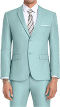 JPF Men's 2 Piece Slim Fit Suit Set with Tie - Modern Slim Fit Suits