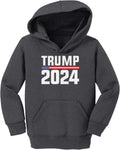 Trump MAGA 45 President - Vote Toddler/Youth Fleece Hoodie