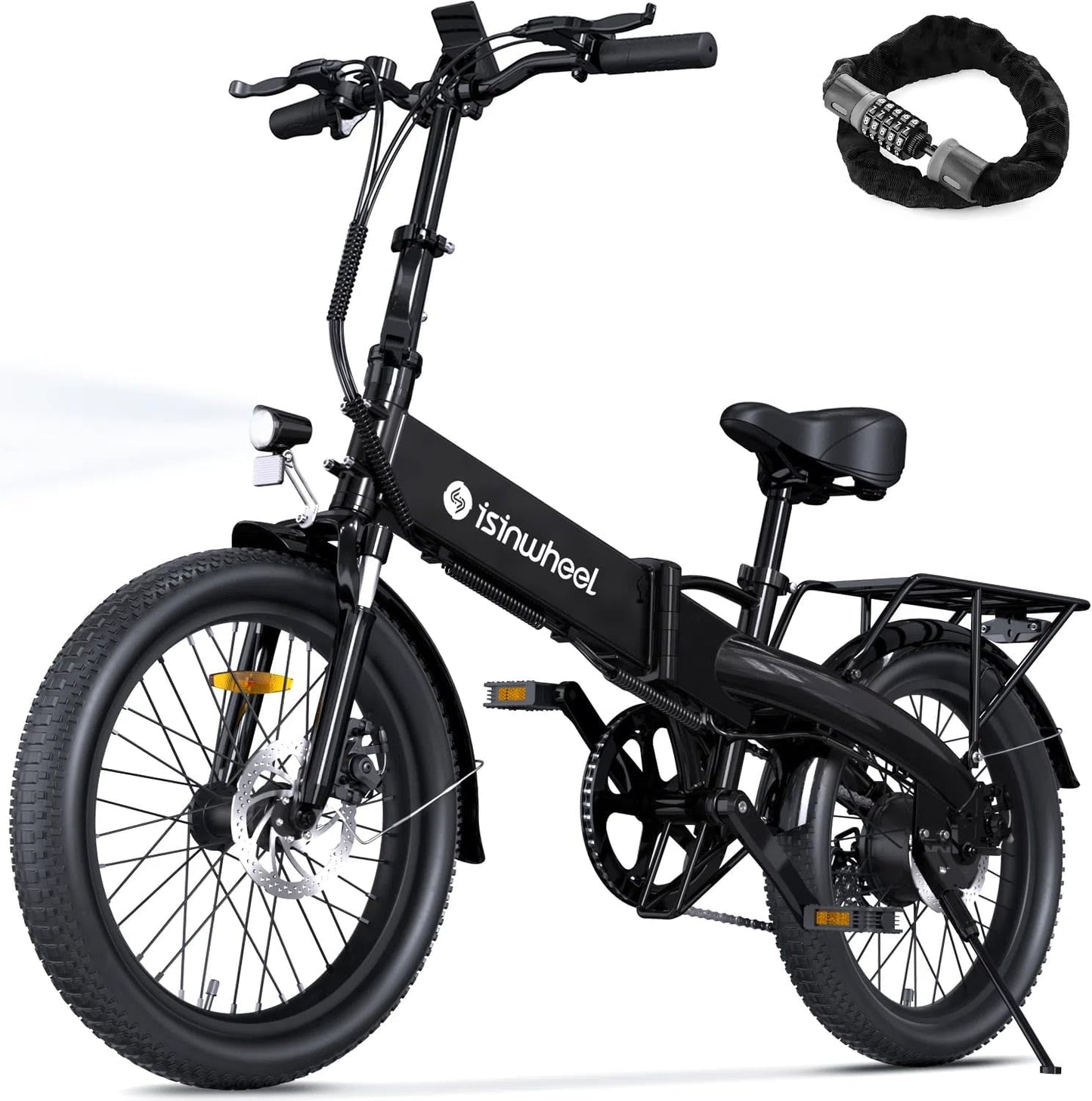 isinwheel U5 Pro Folding Electric Bike for Adults with 800W Motor