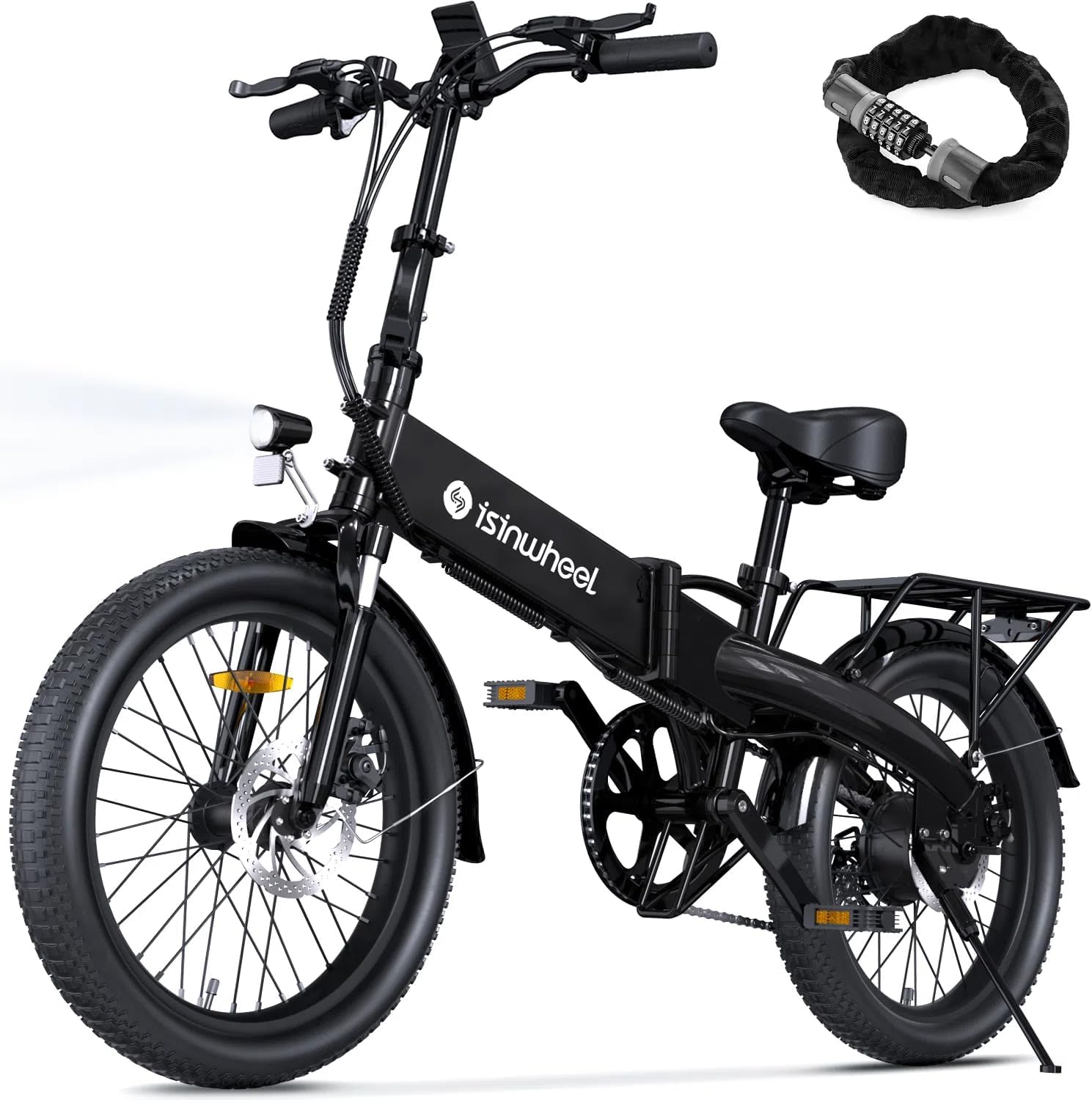 isinwheel U5 Pro Folding Electric Bike for Adults with 800W Motor