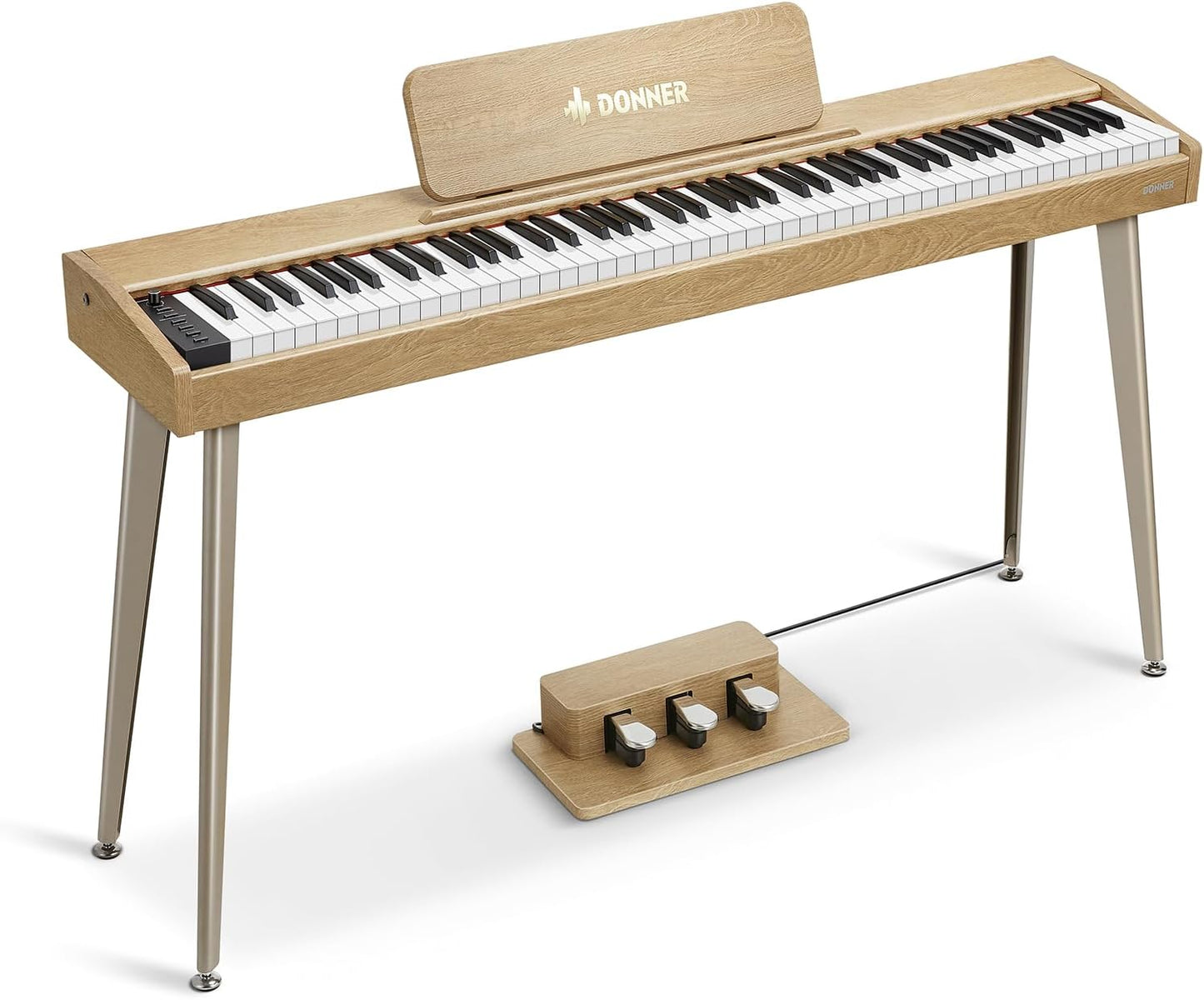 88 Key Digital Piano: Sensitive Touch, 8 Reverbs, Recording - Beginner's Essential