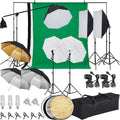 Photography Lighting Kit with Backdrops and Stands - Complete Studio
