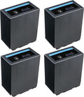 Kastar CGA-D54 Pro 4-Pack Battery Replacement - High Capacity Pack