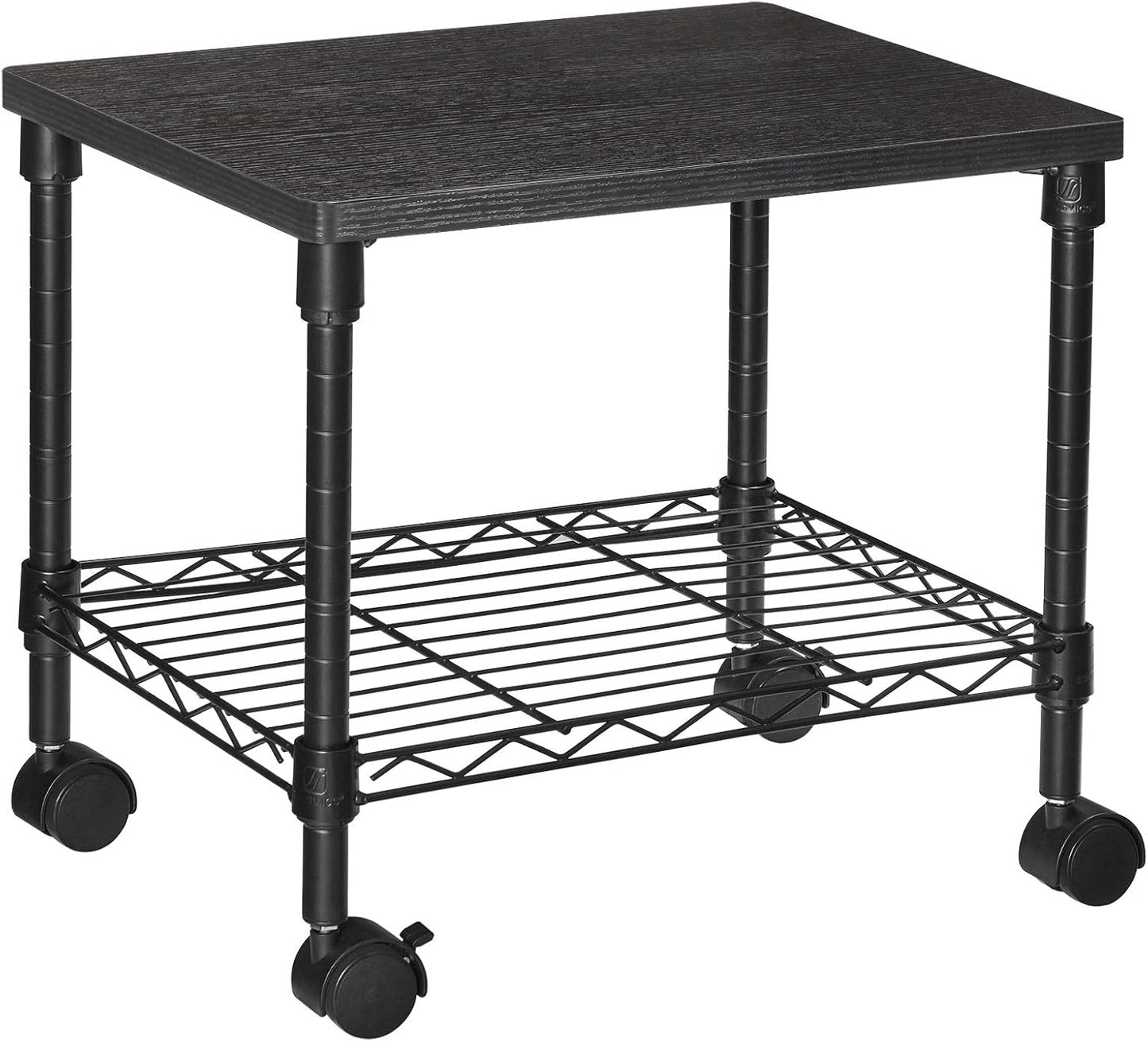 SONGMICS 3 Tier Wide Printer Stand with Wheels for Home Office