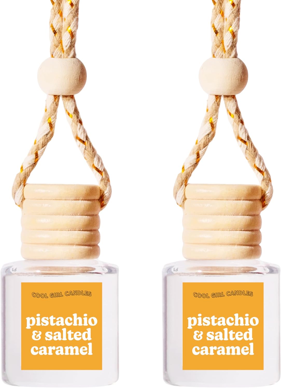Pistachio Salted Caramel Car Air Freshener by Cool Girl Candles