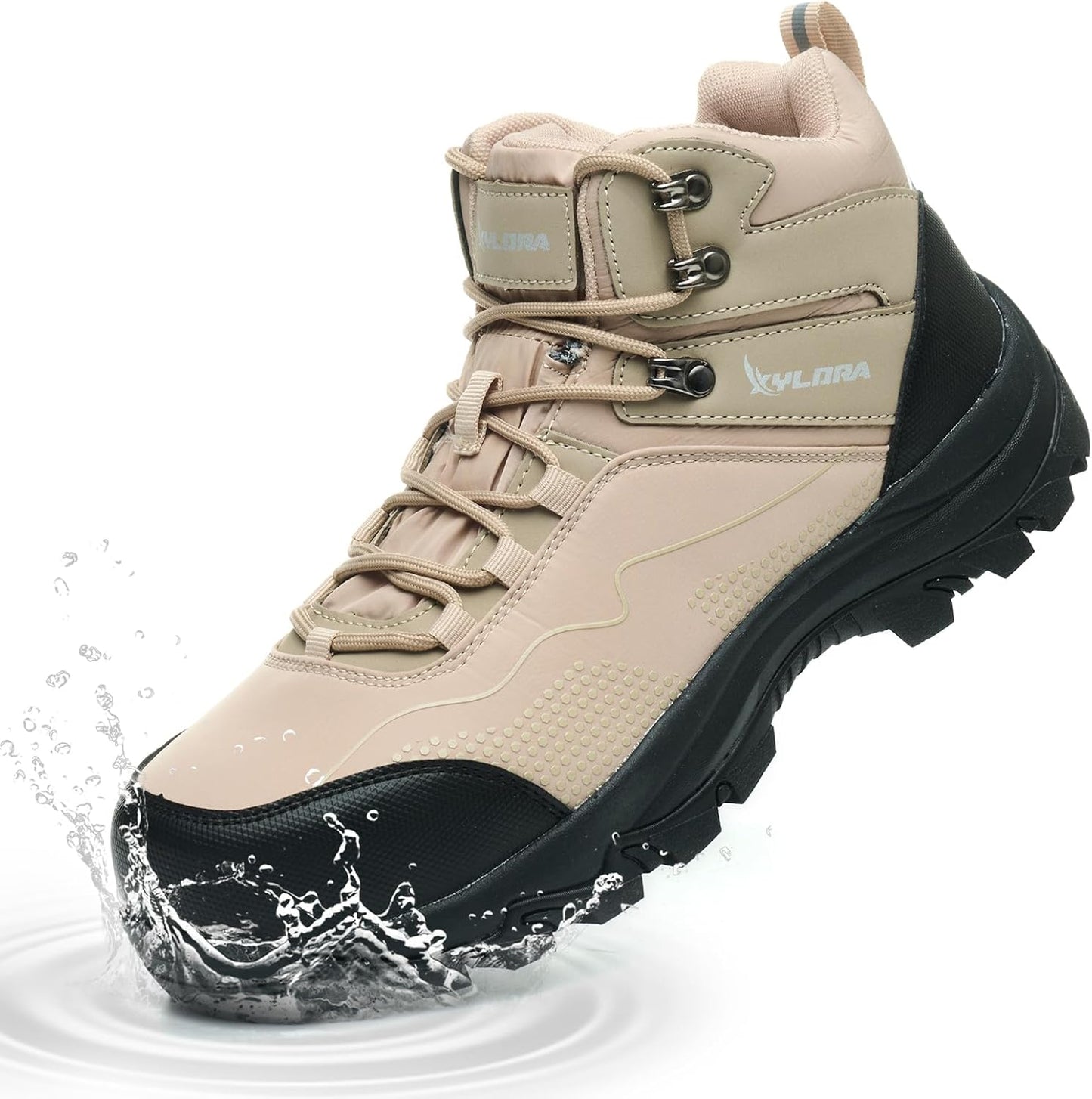 Waterproof Steel Toe Boots for Men - Lightweight Non Slip Safety Shoes