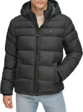 Tommy Hilfiger Men's Down Alternative Hooded Puffer (Style TT26)