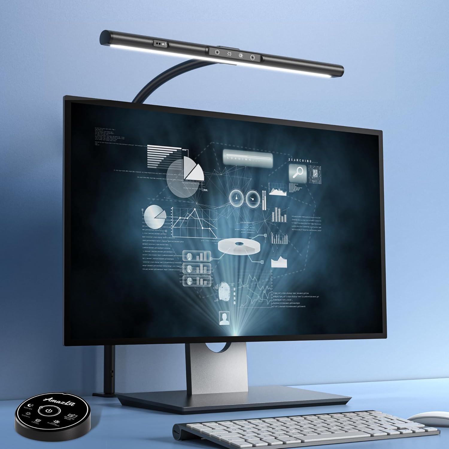 AmazLit Smart Desk Lamp: Remote Control, Gesture Sensing