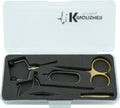 Kingfisher Fly Tying Intro Tool Kit Brass - Portable Starter Set
