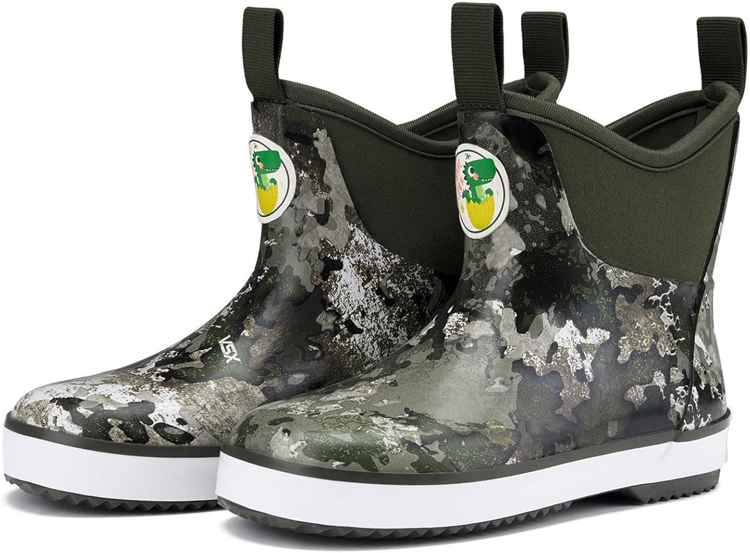 HISEA Kid's Deck Boots Waterproof Lightweight Ankle Rain Boots