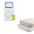 Twinkle Stars Breathable Baby Crib Mattress and 2-Pack Fitted Sheets