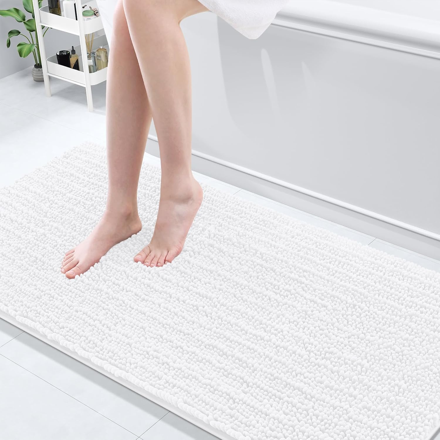 Arotive Luxury Chenille Bathroom Rug Mat for Ultimate Comfort
