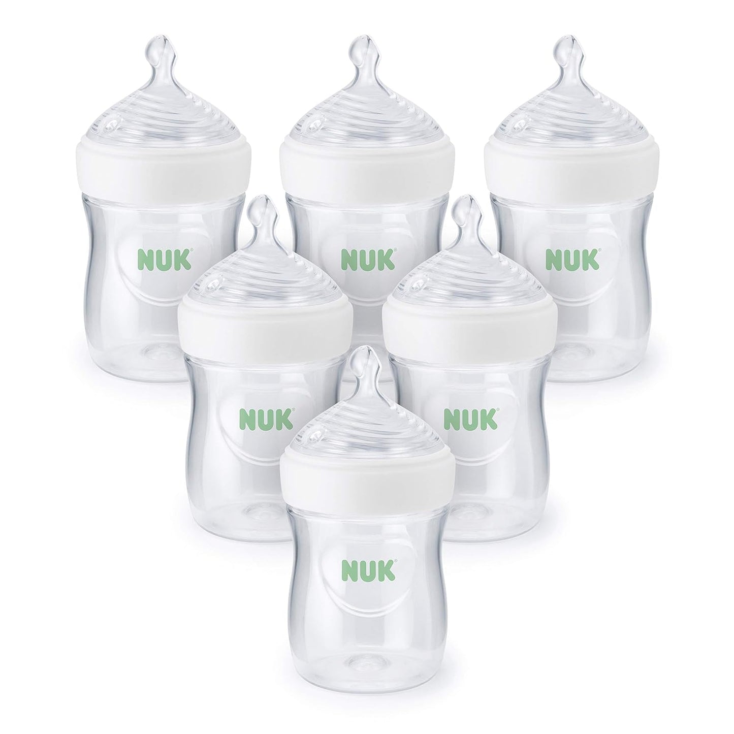 NUK Simply Natural Baby Bottle with SafeTemp for Easy Feeding
