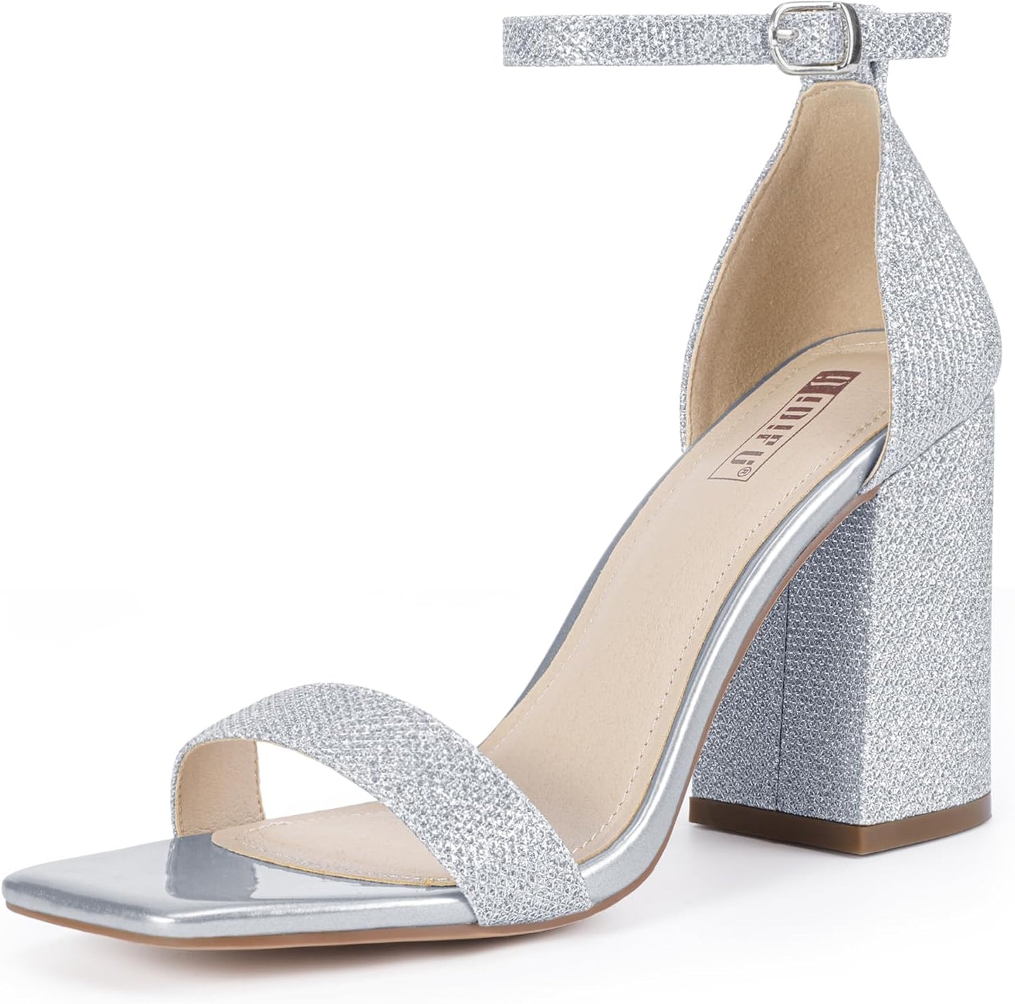 IDIFU Chunky Block Heels for Wedding Party Dress Sandals