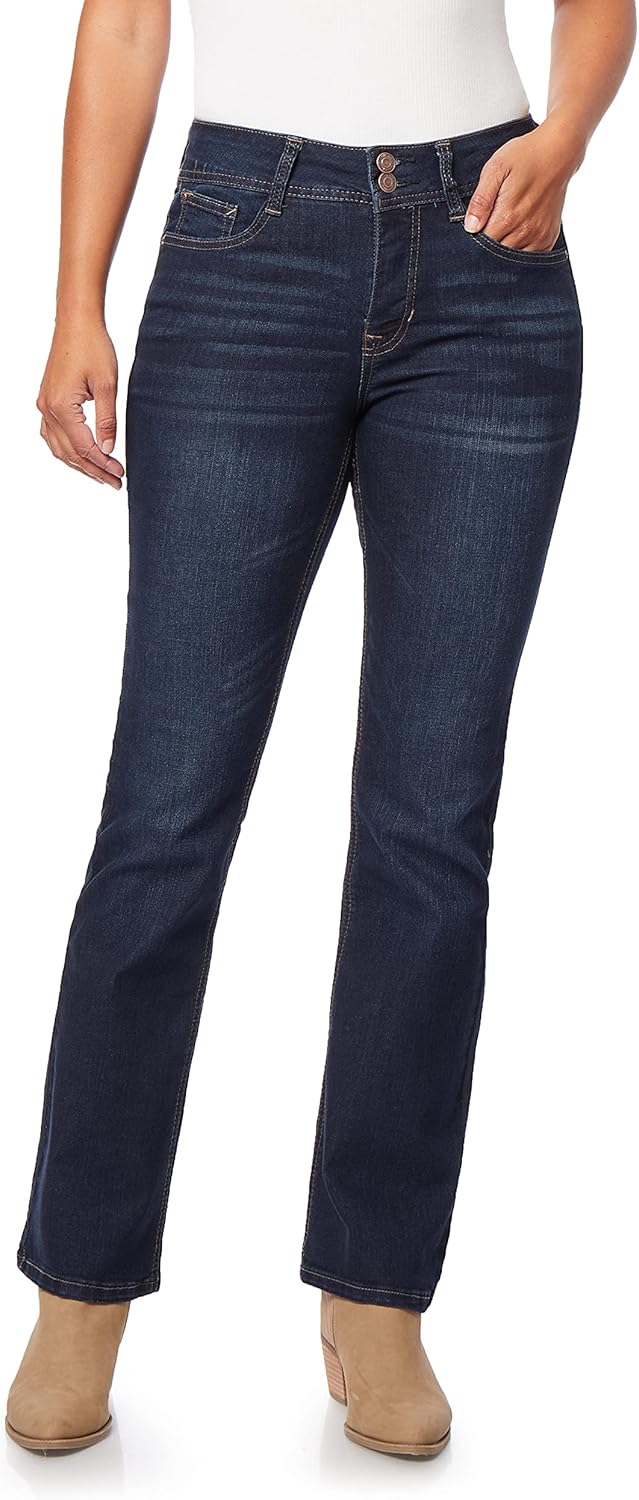 Angels Forever Young Curvy Bootcut Mid-Rise Jeans for Women