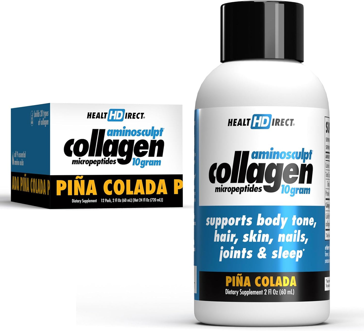AminoSculpt Liquid Collagen Shots for Joints, Skin & Hair
