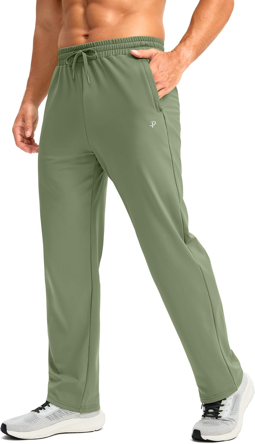 Pudolla Men's Fleece Lined Sweatpants for Winter Workouts