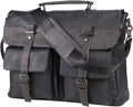 Leather Messenger Bag for Men 15.6 in - Vintage Laptop Satchel