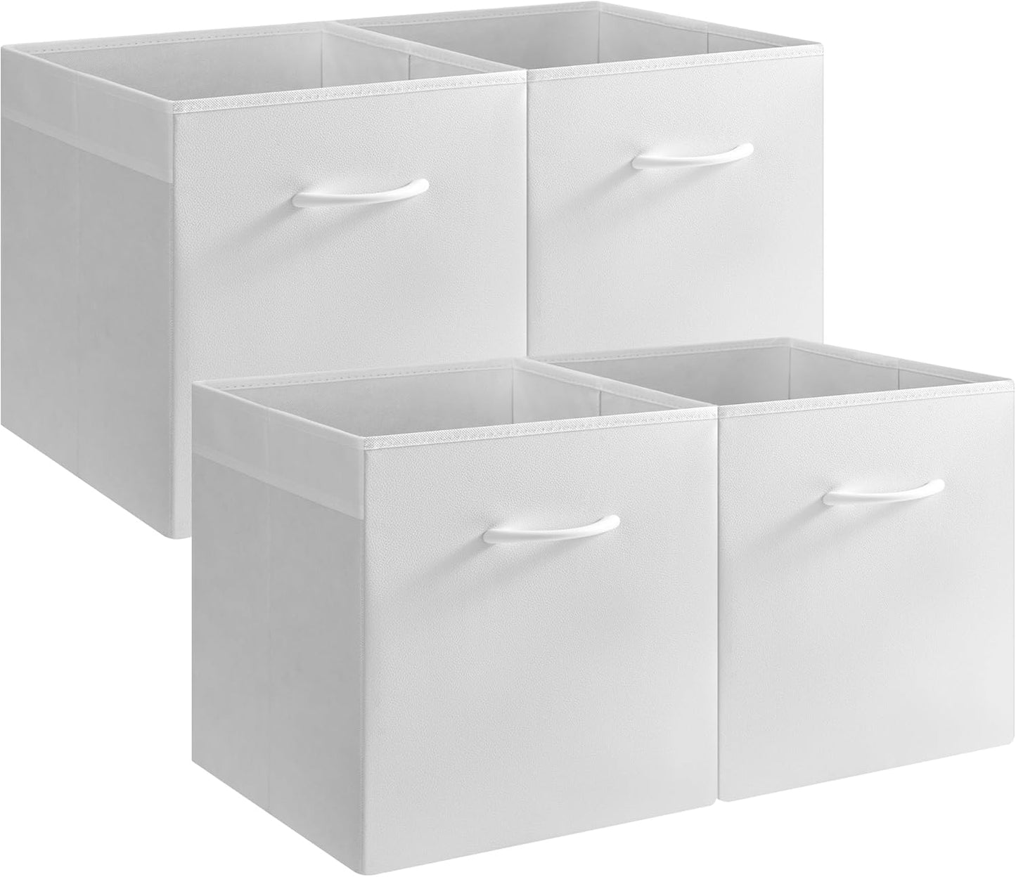 StorageWorks 13-inch White Storage Cubes for Organizing Spaces