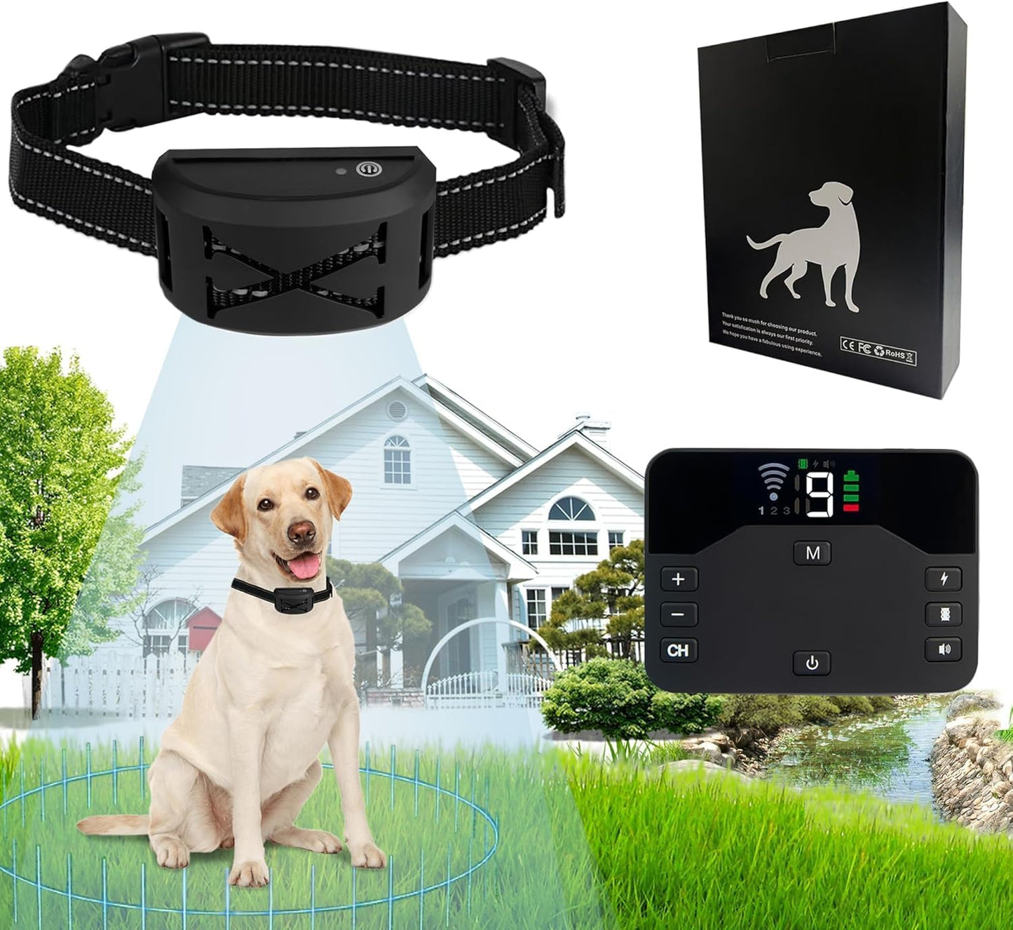 Invisible Wireless Dog Fence with Training Collar