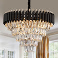 AXILIXI Crystal Chandelier: Luxury 5-Tier Pendant Lighting