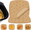 Numola 100 Pcs 10 Air Fryer Liners - Non-Stick Perforated Sheets