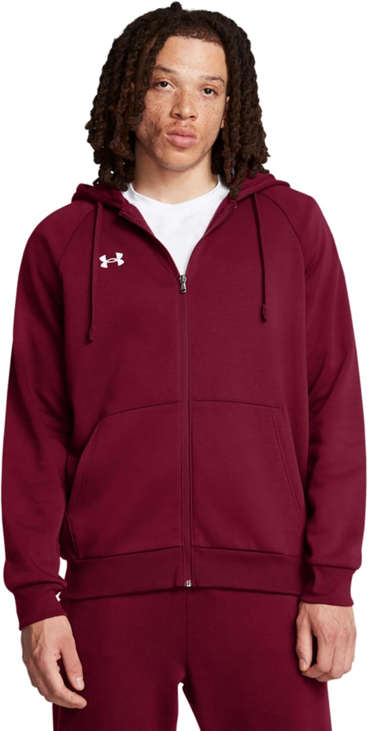 Under Armour mens Rival Fleece Full Zip Hoodie for Comfort