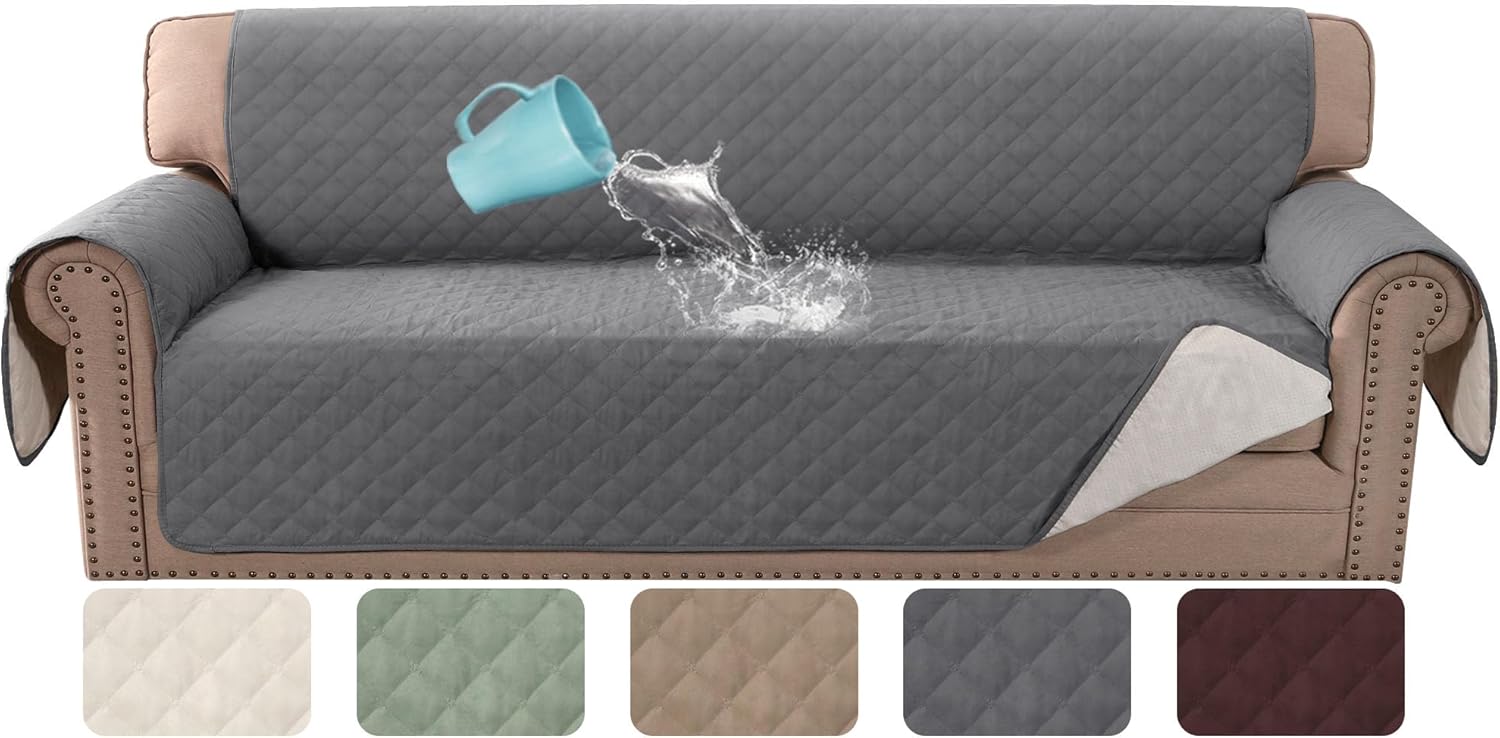 H.VERSAILTEX Couch Cover for 3 Cushion Sofa - Waterproof Protector