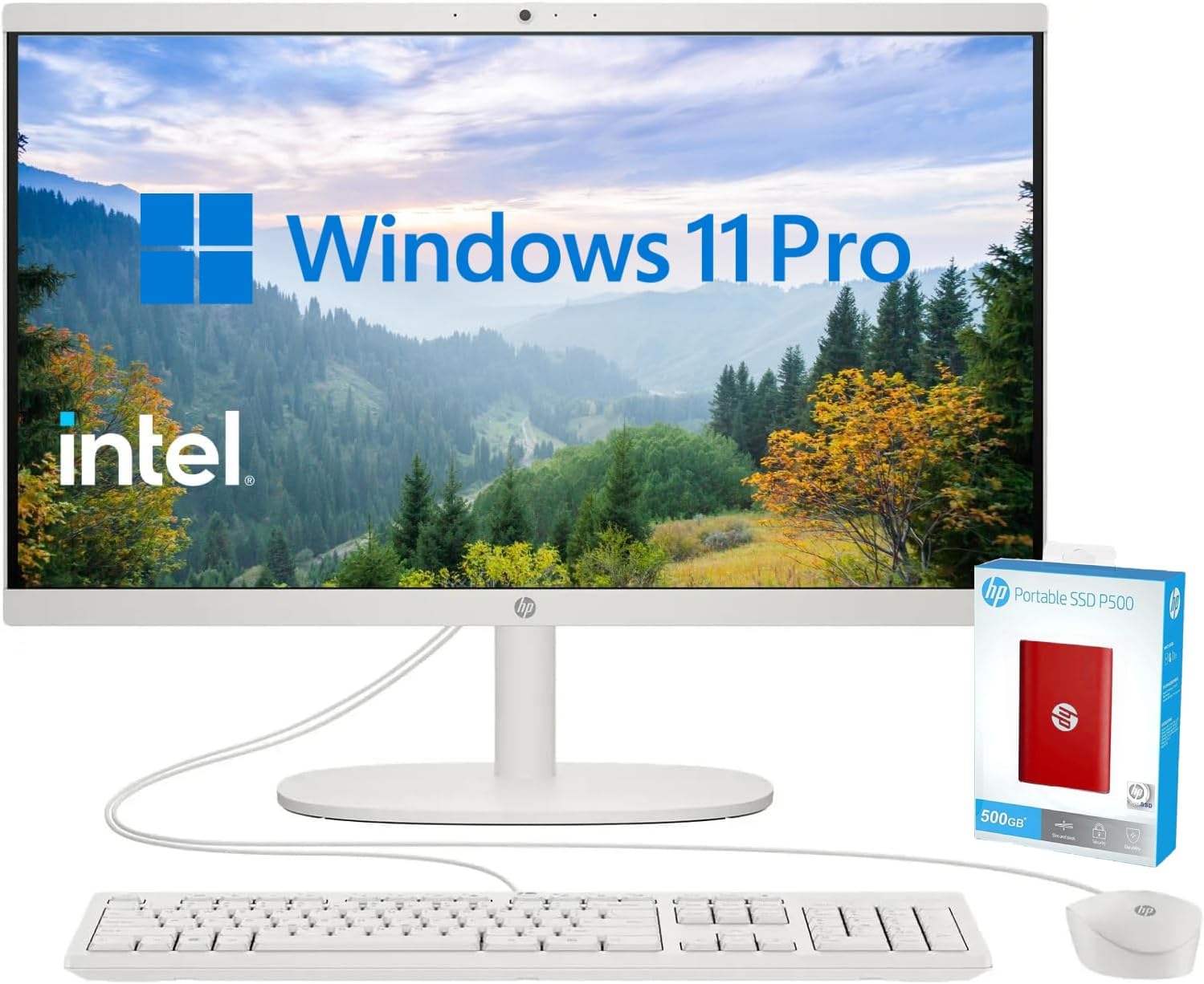 HP 2025 22 FHD All-in-One Desktop Computer with 13th Gen Power
