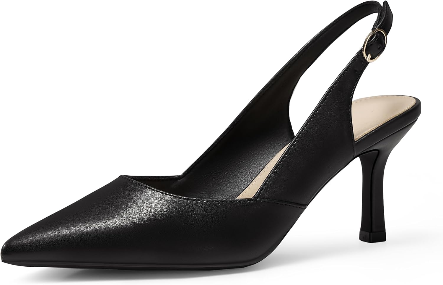 Women's Slingback Kitten Heels Closed Pointed Toe Pumps for Events