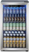 Mini Fridge 130 Can Beverage Refrigerator Cooler 3.2 Cu.Ft - Quiet