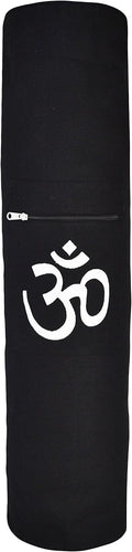 Black Zippered OM Yoga Mat Bag - YogaAccessories