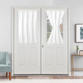 Hiasan French Door Curtains Privacy Panel 24W x 40L - Semi Sheer
