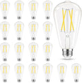 Edison Bulbs 60 watt Equivalent LED ST58 - Cool White 4000K Brightness