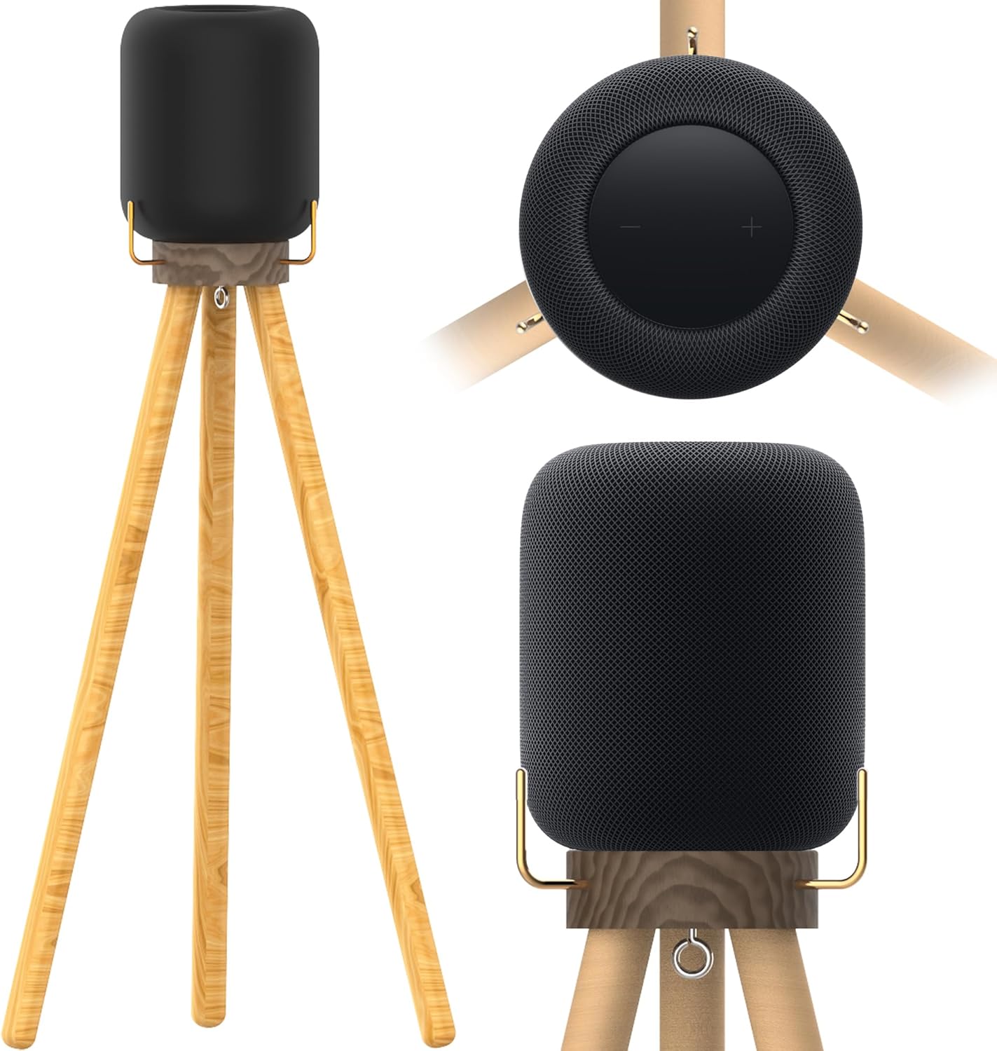 Speaker Stand for HomePod 2: Elegant Real Wood Design